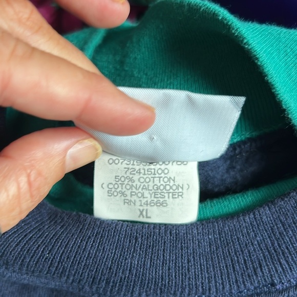 Vintage Heavy Weight Lee Double Crew Neck Virginia Sweatshirt XL - Picture 7 of 7